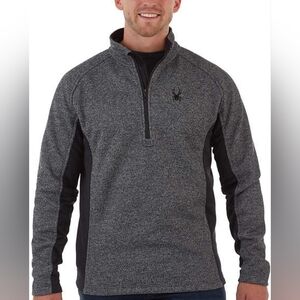 Spyder Men's Standard Outbound Half Zip Mid-Weight Mock Neck Sweater Men's XL